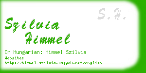 szilvia himmel business card